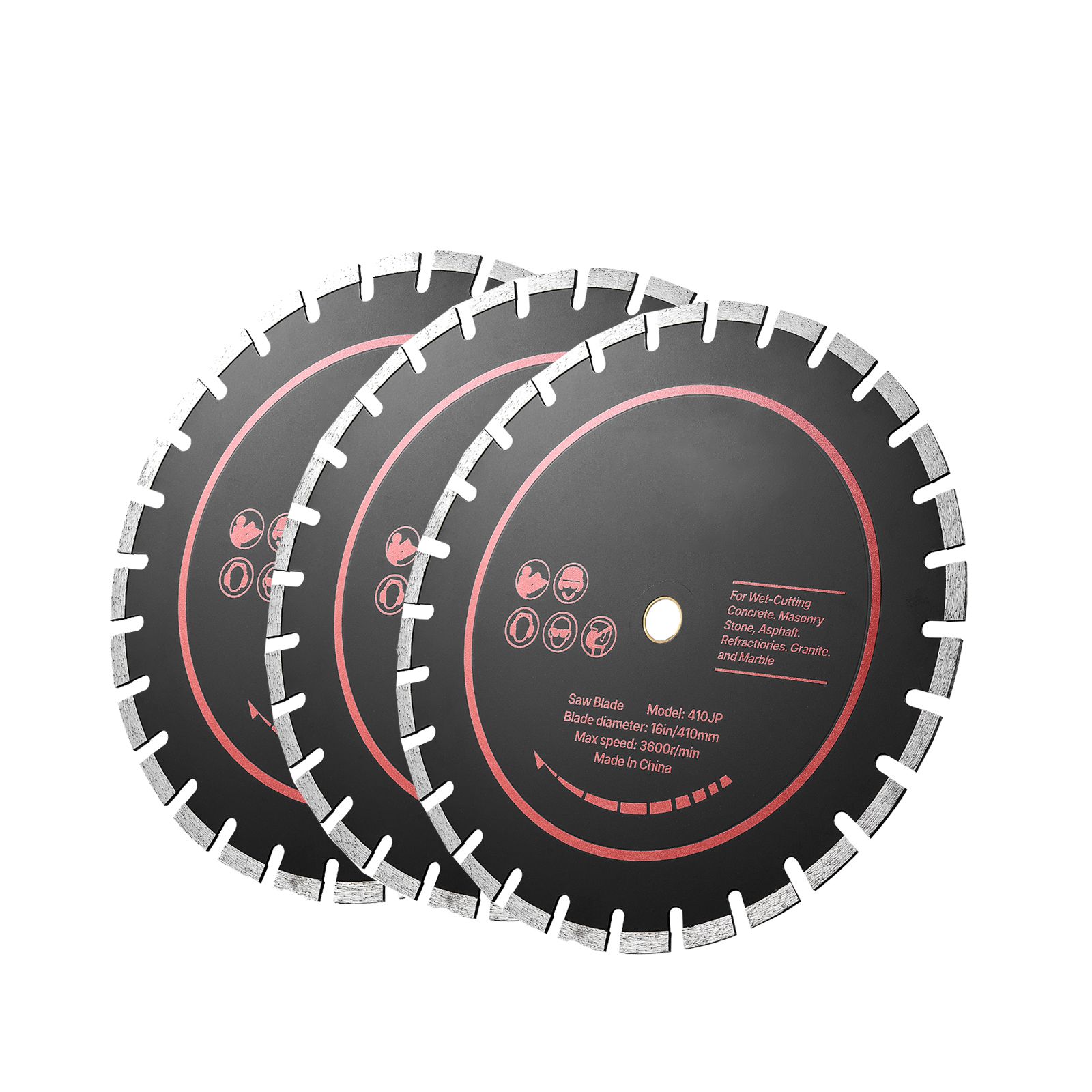 Diamond Blades 12 inch, 3-Pack - Brick Cutting Saw avis et prix