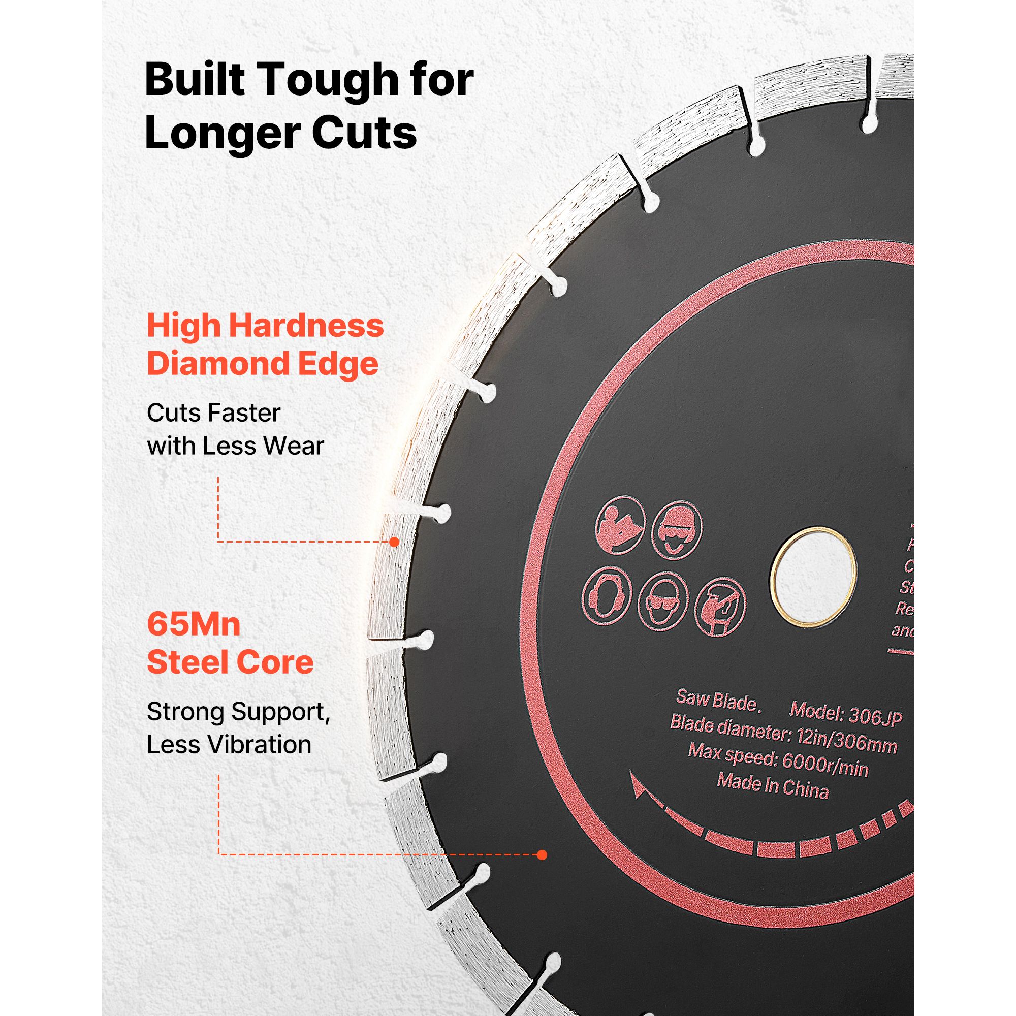 Diamond Blades 12 inch, 3-Pack - Brick Cutting Saw avis et prix