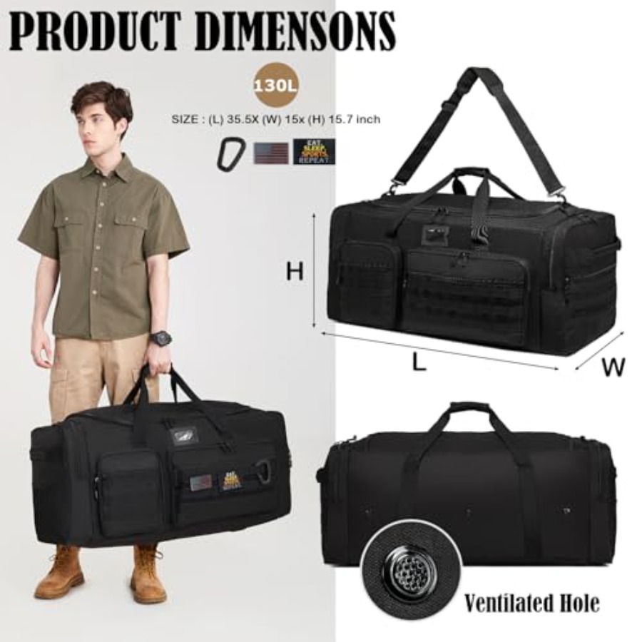 130L Extra Large Duffle Bag fo - Heavy Equipment Gym avis et prix