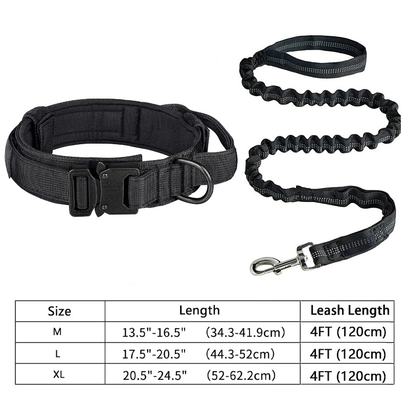 Tactical Dog Collar Leash Set  - Heavy Equipment Cat avis et prix