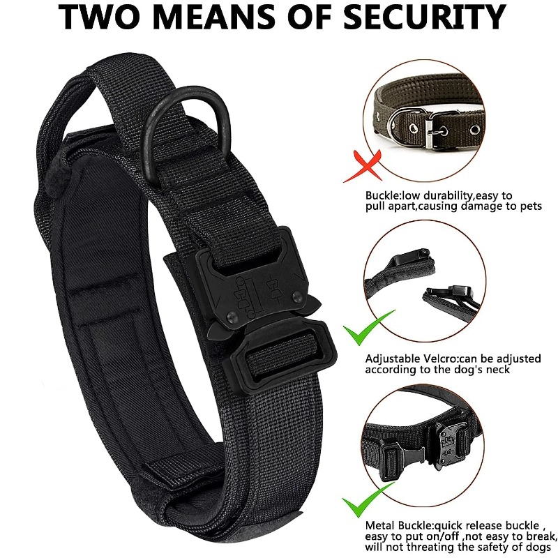 Tactical Dog Collar Leash Set  - Heavy Equipment Cat avis et prix