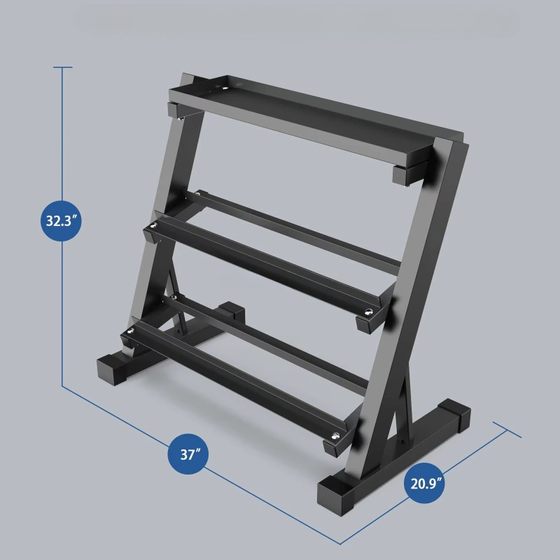 3-Tier Dumbbell Storage Rack 8 - Heavy Equipment Gym avis et prix