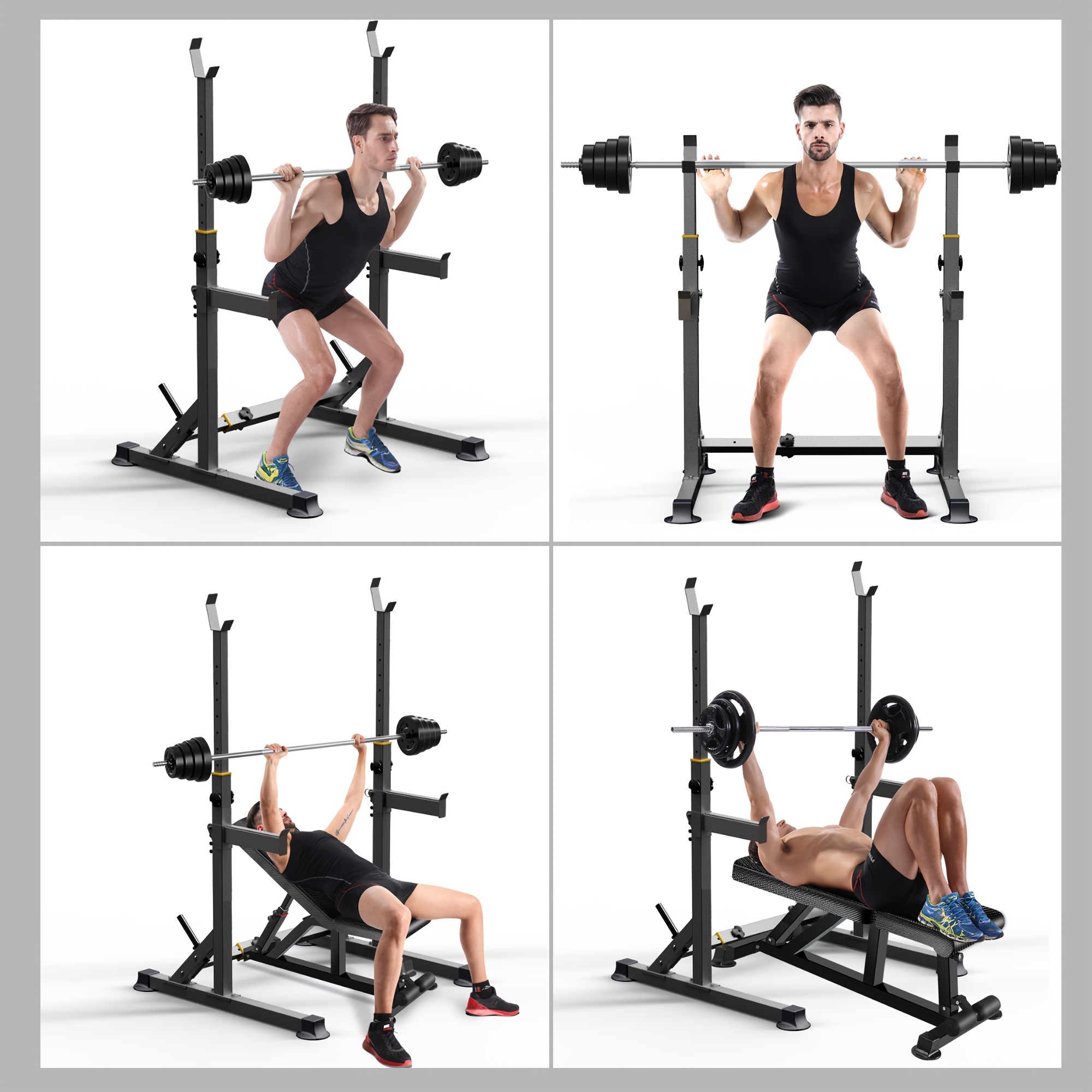 1 Squat Stand With Barbell Wei - Heavy Equipment Gym avis et prix