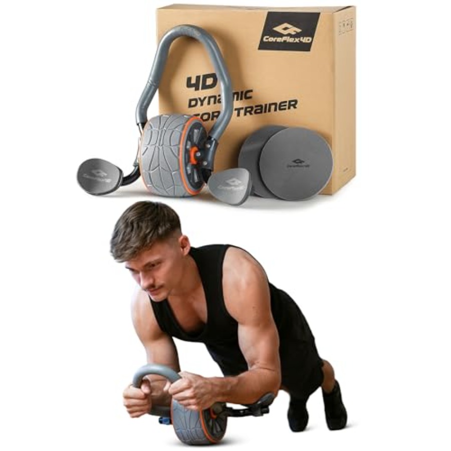 CoreFlex4D Ab Roller Wheel wit - Heavy Equipment Gym avis et prix