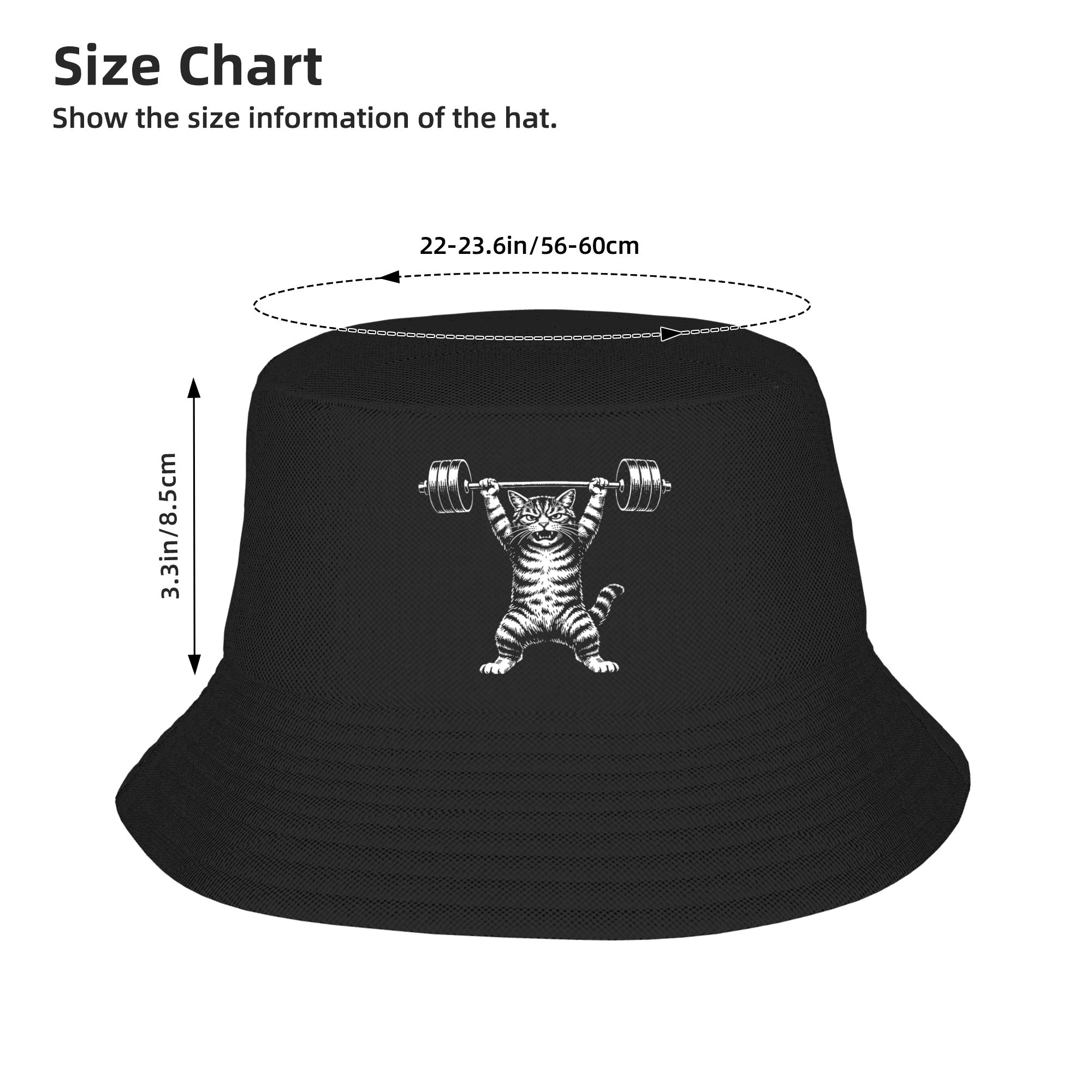 Weight Lifting Cat Bucket Hat  - Heavy Equipment Cat avis et prix