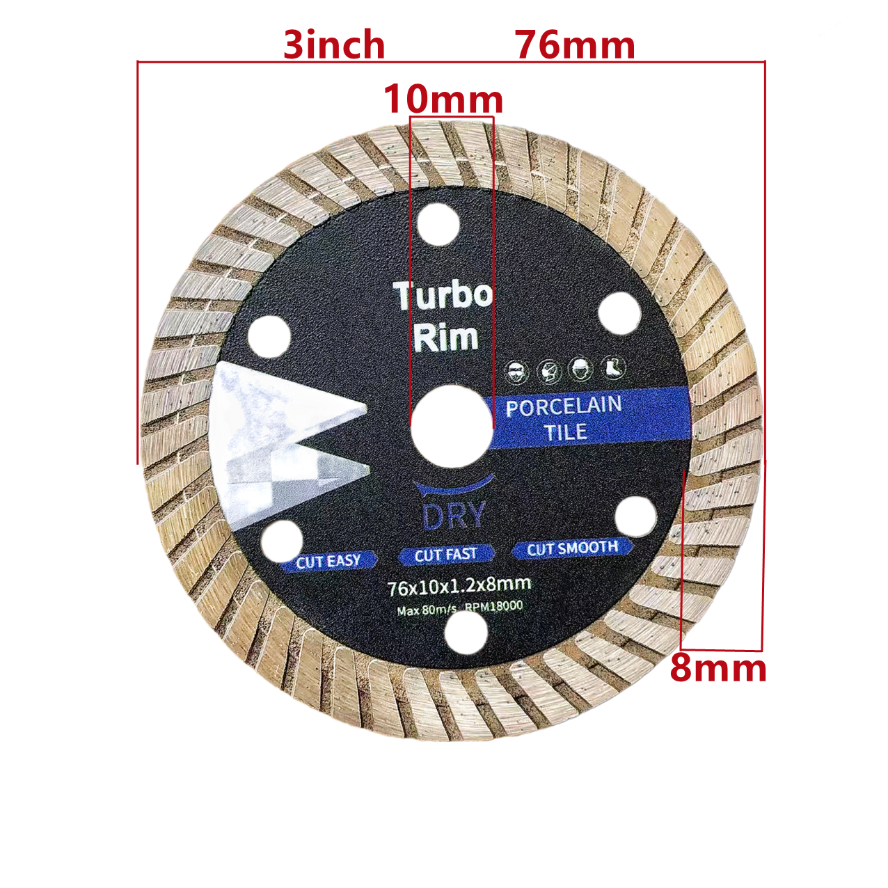 76mm Diamond Cutting Tile Disc - Brick Cutting Saw avis et prix
